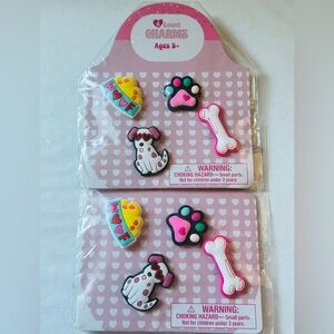 NEW! Bullseye Playground 8 Piece Dog Lover Shoe Charm Set (NWT)